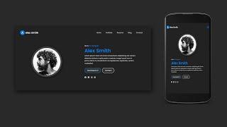 Personal Portfolio Responsive website using pure HTML, CSS and JavaScript | portfolio website