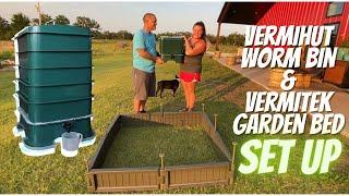 Unboxing and Set Up of Vermihut 5-tray Worm Bin and Vermitek Plastic Garden Bed