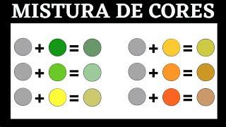 Mistura de cores: Mistura de CINZA com Outra Cor DA QUE COR ?