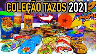 Todos os Tazos lançados pela Elma Chips dos anos 90 até 2021 - Minha coleção