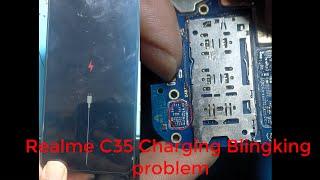 Realme C35 changing logo blinking problem