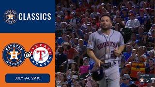Rangers vs. Astros - July 04, 2018 (Gattis' sac fly caps Astros' comeback win)