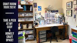 Craft Room Tour 2024 - After A Massive Clearout! Clean, Tidy & Organized!