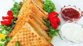 طرز تهیه سمبوسه سیب زمینی جنوبی با سس مخصوص و طرز پیچیدن آن باتمام نکات باآشپزی مریم/samboose