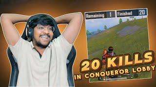 20 Solo Kills In Conqueror Lobby | Serious Gameplay #warriorislive #highlights