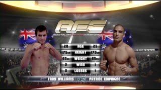 AFC 1 TROY WILLIAMS VS PATRICE EMPAIGNE