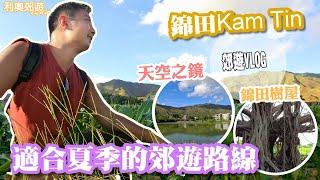 錦田【適合夏天的郊遊路線】錦田樹屋與天空之鏡｜水頭村｜水尾村｜錦田鄉村俱樂部｜適合一家大細去的郊遊路線｜香港郊遊｜假日拍拖好去處｜香港好去處｜香港簡單行山｜航拍｜利奧郊遊GoGoGo｜