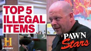 Pawn Stars: 5 SUPER RARE ILLEGAL ITEMS | History