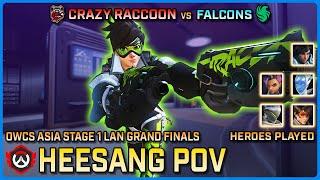 [ HeeSang ] Crazy Raccoon vs Team Falcons | Grand Finals | OWCS Asia LAN S1
