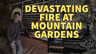 Devastating Fire at Mountain Gardens -  Destroyed Apothecary, Library, Seeds, Solar, Tools & More