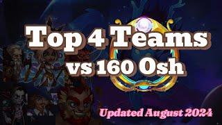 Hero Wars Top 4 Teams vs 160 Osh Asgard Guild Raid