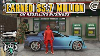 I Earned $5.7 Million On Reselling Business in GTA 5 Grand RP | $100 Million Challenge