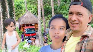 Going Home. Bamboo Gazebo With Delivery. A Foreigner And a Filipina's Simple Life In a Tiny Home