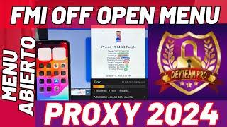 FMI OFF OPEN MENU PROXY 2024 - Remover iCloudde raíz - DevTeam Pro PROXY nuevo metodo 2024