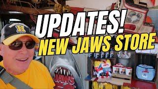 Updates! Universal Studios NEW Amity Island Area & JAWS 50th Anniversary Tribute Store