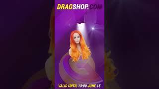 Wig Fire Red Orange 40% discount today € 44,84 #dragqueen #DragQueenwigs