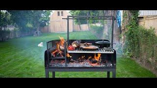 How to cook on a wood-fired Argentine Parrilla grill- Northforkironworks