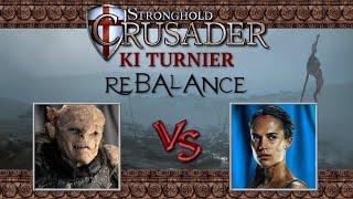 Ork  Arya | Vorrunde 3 | Stronghold Crusader Mod KI Turnier REBALANCE