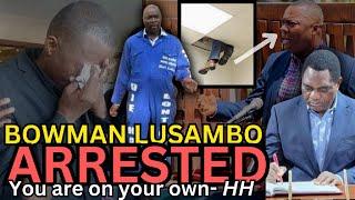 Bowman Lusambo Arrested Hiding in Ceiling As #UPND vs #PF Battles Continues