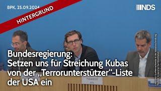 Bundesregierung:Setzen uns für Streichung Kubas von der „Terrorunterstützer“-Liste der USA ein | HG