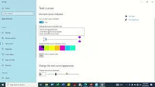 how to change cursor thickness in windows 10