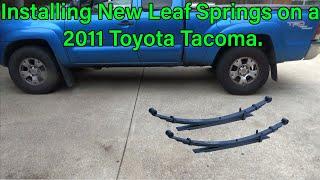 Installing New Leaf Springs for a 2022 Tacoma on a 2011 Tacoma. Will they work?