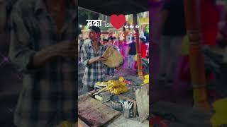 Hardworking street food vendor | #travel #corn #vlog #rider #shorts #bike