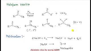 Haloform reaction |Named reaction | organic chemistry | Neeraj dubey