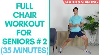 Full Chair Workout  - Seated & Standing - No Equipment | More Life Health