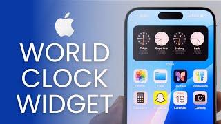 iOS 18: How To Add World Clock To iPhone Home Screen & Change Cities!