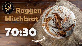 Das perfekte Roggen Mischbrot 70:30 - Saftig und voller Aroma