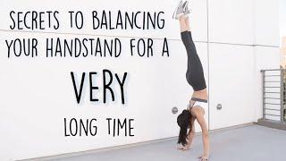 How to do a handstand and hold it for a long time