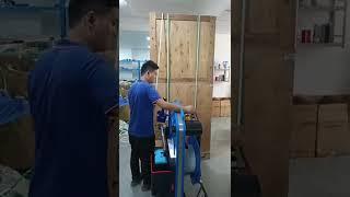 How to use Battery pallet strapping machine with PP or PET straps