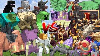 All MINECRAFT MUTANT MONSTERS vs ALL L_ENDER'S CATACLYSM MOBS | Minecraft Mob Battle