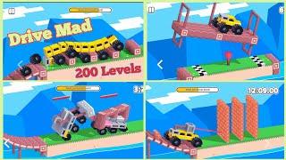 Drive Mad All 200 Levels Gameplay Fancade | Fancade Game