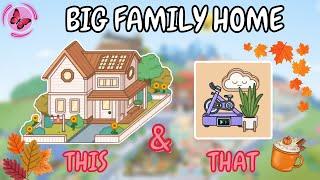 Aesthetic Fall Vibes  Big Family Home + Care & Core Pack  Toca Boca House Ideas  TOCA GIRLZ