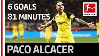 Record breaker Paco Alcacer - 6 goals in just 81 minutes