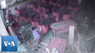 Security Footage Shows Moment of Sri Lanka Blast