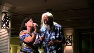 Jones and Wifey singing I Got You Babe, at the Shorebird in Waikiki