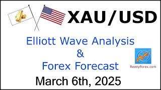 XAUUSD Elliott Wave Analysis | Gold Analysis | March 6 2025 | XAUUSD Analysis Today