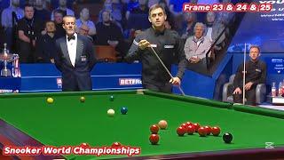 Snooker World Championships Ronnie O’Sullivan VS Judd Trump ( Frame 23 & 24 & 25 )