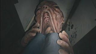 Resident Evil Village Ethan sendo Engolido pelo Feto Gigante