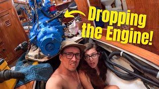 Rebuilding Our Perkins 4.108: the Engine Drop | Sailing Avocet