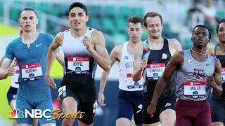 Bryce Hoppel wins 800m title, Brandon Miller dives for last spot on Worlds team | NBC Sports