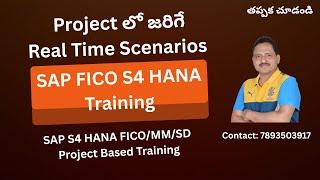 SAP FICO S4 HANA Real Time Scenarios | SAP FICO Real Time Project Training | SAP FICO in Telugu
