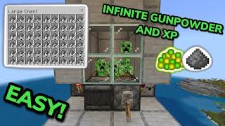 SIMPLE 1.21 CREEPER FARM TUTORIAL in Minecraft Bedrock (MCPE/Xbox/PS/Switch/PC)