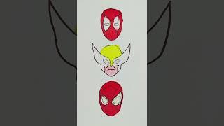 Deadpool X Wolverine And Spider-Man #shorts #spiderman #deapool #wolverine