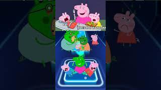 Peppa Pig vs Simonson vs Zombie Scary X Coffin Dance Tiles Hop #peppapig #viralvideo #shorts