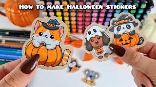 How to Make Halloween Stickers at Home | Step by Step