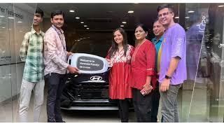 Witness the joy as we hand over the keys to their brand-new Hyundai at Lakshmi Hyundai.